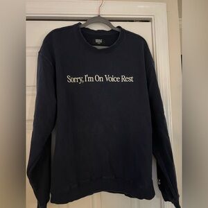 Giggly Squad crewneck, navy, size large